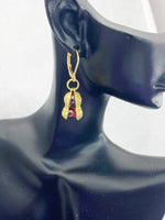 Gold Peanut Earrings Birthday Gift, NL429