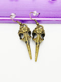 Raven Crow Bird Earrings Halloween Earrings, Birthday Gift, N975A