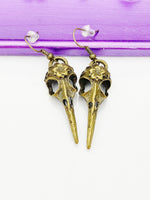Raven Crow Bird Earrings Halloween Earrings, Birthday Gift, N975A