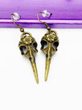 Raven Crow Bird Earrings Halloween Earrings, Birthday Gift, N975A