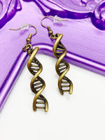 Bronze DNA Earrings Halloween Earrings, Birthday Gift, N938A