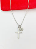 Cross Necklace, Stainless Steel Jewelry, Birthday Gifts, Personalized Customized Gifts, N5230