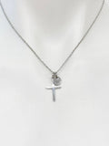 Cross Necklace, Stainless Steel Jewelry, Birthday Gifts, Personalized Customized Gifts, N5230