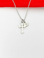 Cross Necklace Stainless Steel Jewelry, Birthday Gifts, Personalized Customized Gifts, N5232