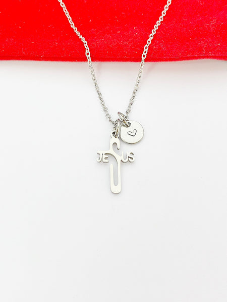 Jesus Cross Necklace Stainless Steel Jewelry, Birthday Gifts, Personalized Customized Gifts, N5233