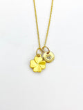 Gold Clover Charm Necklace Luck Gifts, Personalized Customized Gifts, N5272