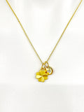 Gold Clover Charm Necklace Luck Gifts, Personalized Customized Gifts, N5272