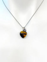 Tiger Eye Necklace Stainless Steel Gemstone Jewelry, Birthday Gifts, Personalized Customized Gifts, N5234