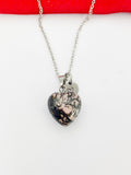 Rhodonite Necklace Natural Gemstone Jewelry, Birthday Gifts, Personalized Customized Gifts, N5238