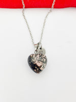 Rhodonite Necklace Natural Gemstone Jewelry, Birthday Gifts, Personalized Customized Gifts, N5238