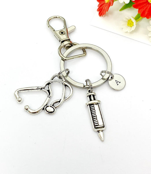 Medical School Keychain Medical Student Gifts, Personalize Customized Jewelry Gifts, N2661A