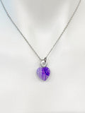 Natural Agate Heart Pendants Necklace Natural Gemstone Jewelry, Birthday Gifts, Personalized Customized Gifts, N5245