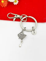 Manicure Tool Set Keychain Salon School Student Gifts, Personalized Customized Jewelry Gifts, N5282