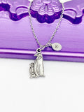 Sterling Silver Plated Monther Penguin and Baby Charm Necklace Birthday Gifts, Personalized Customized Gifts, N4859A