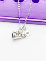 Silver Cheerleader Megaphone Charm Necklace Birthday Gifts, Personalized Customized Gifts, N5299