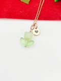 Rose Gold Tulip Necklace, Tulip Charm, Gardening Gifts, Personized Birthday Gifts, N5303A