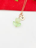 Rose Gold Tulip Necklace, Tulip Charm, Gardening Gifts, Personized Birthday Gifts, N5303A