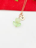 Rose Gold Tulip Necklace, Tulip Charm, Gardening Gifts, Personized Birthday Gifts, N5303A