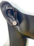 Silver Moonstone Dainty Stud Earrings 925 Sterling Silver Pin, Gifts for Girls, N5313C