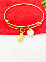 Gold Peanut Charm Bracelet Personalized Customized Gifts, N5126B