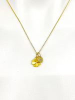 Gold Clover Charm Necklace Luck Gifts, Personalized Customized Gifts, N5272