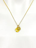 Gold Clover Charm Necklace Luck Gifts, Personalized Customized Gifts, N5272
