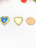 Gold Sweet Heart Locket Charm Necklace, Birthday Teen Girl Gifts, Personalized Customized Gifts, N5278