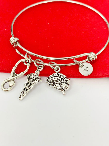 Silver Neurologists Bracelet Personalized Customized Gifts, N4002A