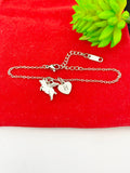 Silver Pig with Wings Charm Bracelet, N1743B
