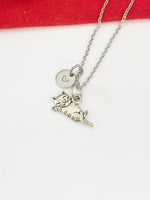 Silver Cute Cat Charm Bracelet Pet Lover Gifts, Personalized Customized Gifts, N976B