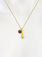 Gold Cute Artist Brush Pen Charm Necklace Artist Gifts, Personalized Customized Gifts, N5342