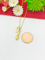 Gold Cute Artist Brush Pen Charm Necklace Artist Gifts, Personalized Customized Gifts, N5342