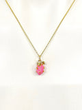 Gold Dragon Fruit Charm Necklace, N5292