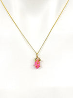Gold Dragon Fruit Charm Necklace, N5292