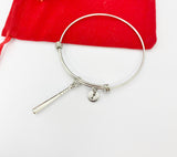 Silver Softball Bracelet Softball Sport Gifts, Personalized Customized Gifts, N1594A