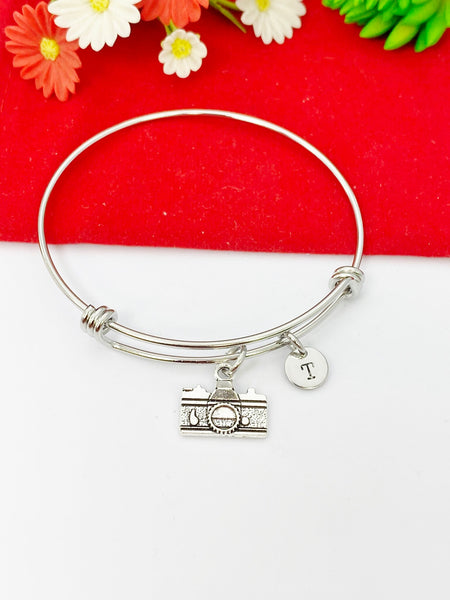 Silver Camera Bracelet Photographer Jewelry Gifts, Personalized Customized Gifts, N46A