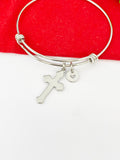 Stainless Steel Cross Charm Bracelet Cross Jewelry Gifts, Personalized Customized Gifts, N145A