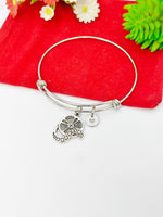 Silver Movie Film Charm Bracelet Movie Reel Filmmaker Jewelry Gifts, Personalized Customized Gifts, N85E
