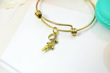 Gold or Silver Alligator Charm Bracelet Zoo Specialist Reptiles Jewelry Gifts, Personalized Customized Gifts, N1892B