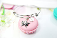 Silver Star Wings Charm Bracelet Star Jewelry Gifts, Personalized Customized Gifts, N5048A