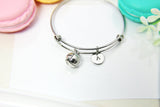 Silver Volleyball Charm Bracelet Volleyball Jewelry Gifts, Personalized Customized Gifts, N115A