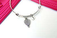 Silver Hot air Balloon Charm Bracelet Hot Air Balloon Jewelry Gifts, Personalized Customized Gifts, N2304A