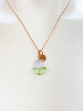 Rose Gold Tulip Necklace, Tulip Charm, Gardening Gifts, Personized Birthday Gifts, N5303B