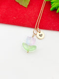 Rose Gold Tulip Necklace, Tulip Charm, Gardening Gifts, Personized Birthday Gifts, N5303B