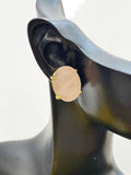 Gold Rose Quartz Stud Earrings Natural Rose Quartz, Gemstone Jewelry, Gifts for Mom, N5317
