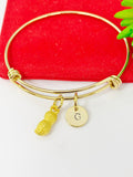 Gold Peanut Charm Bracelet Personalized Customized Gifts, N5126B