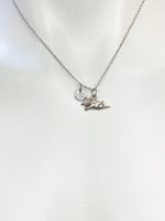 Silver Cute Cat Charm Bracelet Pet Lover Gifts, Personalized Customized Gifts, N976B