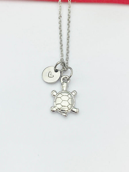 Silver Cute Turtle Charm Necklace Turtle Lover Gifts, Personalized Customized Gifts, N5340