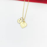 Gold Heart Charm Necklace Heart Love Jewelry Gifts, Personalized Customized Gifts, N5354