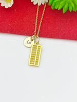 Gold Abacus Charm Necklace Accountant Jewelry Gifts, Personalized Customized Gifts, N5196B